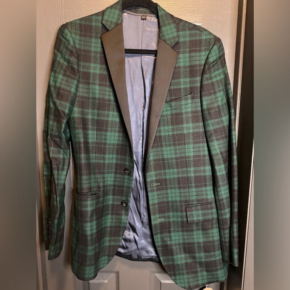 JCrew men’s wool plain tux blazer green size 36R​​​​